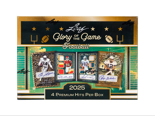 2025 Leaf Glory of the Game Football Hobby Box | Columbia Sports Cards - Columbia Hobby - Sports Card Boxes - Toploaders - Card Savers