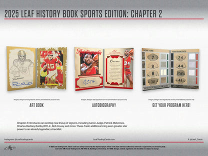 2025 Leaf History Book Sports Edition: Chapter 2 Hobby Box | Columbia Sports Cards - Columbia Hobby - Sports Card Boxes - Toploaders - Card Savers