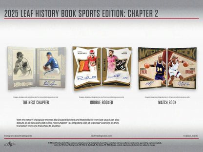 2025 Leaf History Book Sports Edition: Chapter 2 Hobby Box | Columbia Sports Cards - Columbia Hobby - Sports Card Boxes - Toploaders - Card Savers