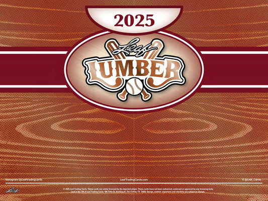 2025 Leaf Lumber Baseball Hobby Box | Columbia Sports Cards - Columbia Hobby - Sports Card Boxes - Toploaders - Card Savers