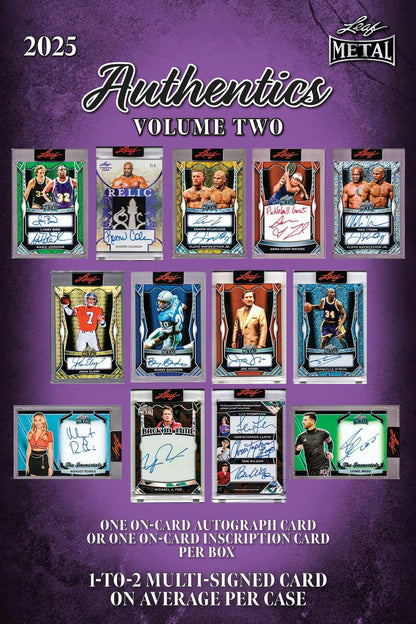 2025 Leaf Metal Authentics Volume 2 Hobby Box | Columbia Sports Cards