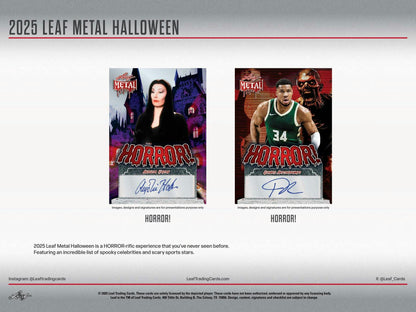 2025 Leaf Metal Halloween Hobby Box | Columbia Sports Cards - Columbia Hobby - Sports Card Boxes - Toploaders - Card Savers