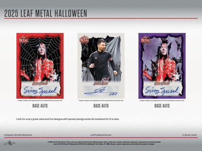 2025 Leaf Metal Halloween Hobby Box | Columbia Sports Cards - Columbia Hobby - Sports Card Boxes - Toploaders - Card Savers