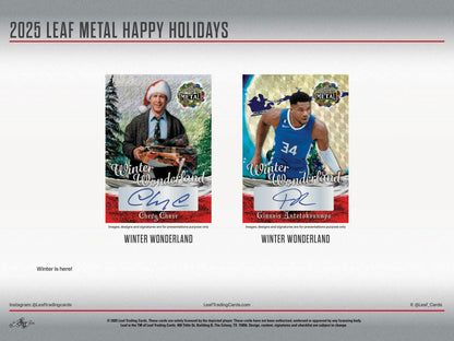 2025 Leaf Metal Happy Holidays Hobby Box | Columbia Sports Cards - Columbia Hobby - Sports Card Boxes - Toploaders - Card Savers