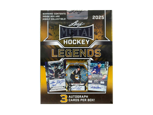 2025 Leaf Metal Legends Hockey Hobby Box - Columbia Hobby - Sports Card Boxes - Toploaders - Card Savers