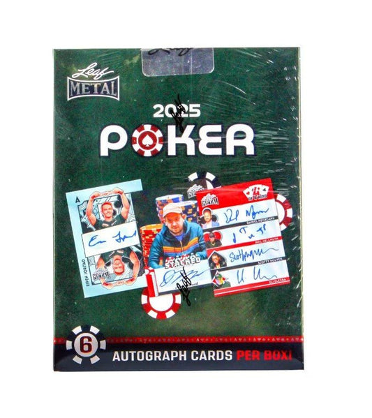 2025 Leaf Metal Poker Hobby Box - Columbia Hobby - Sports Card Boxes - Toploaders - Card Savers