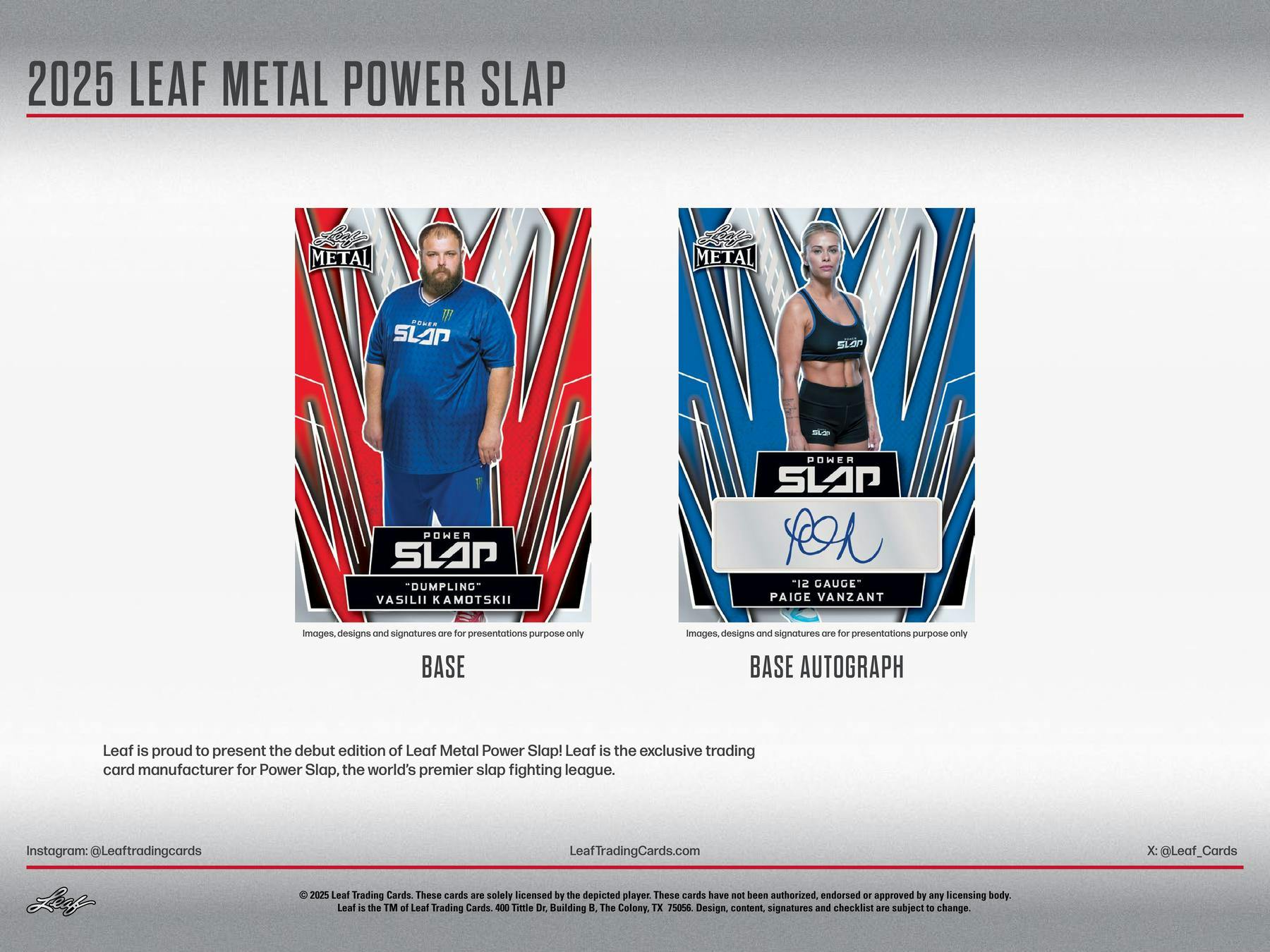 2025 Leaf Metal Power Slap Hobby Box | Columbia Sports Cards - Columbia Hobby - Sports Card Boxes - Toploaders - Card Savers