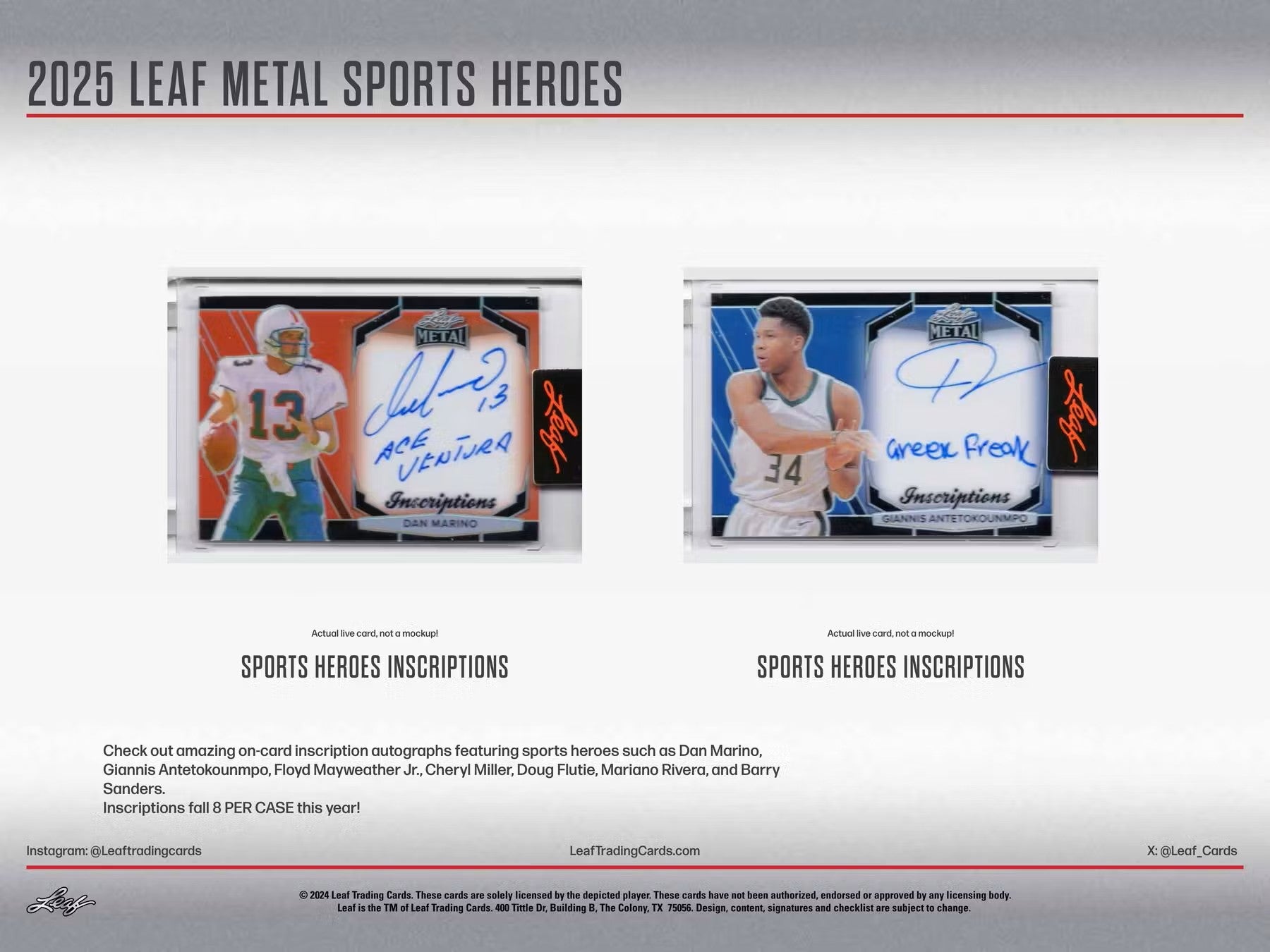 2025 Leaf Metal Sports Heroes Hobby Box - Columbia Hobby - Sports Card Boxes - Toploaders - Card Savers