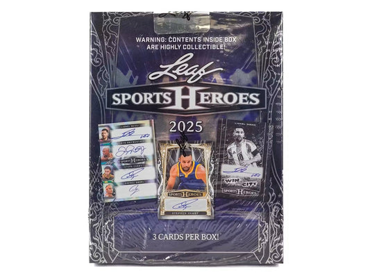 2025 Leaf Metal Sports Heroes Hobby Box - Columbia Hobby - Sports Card Boxes - Toploaders - Card Savers