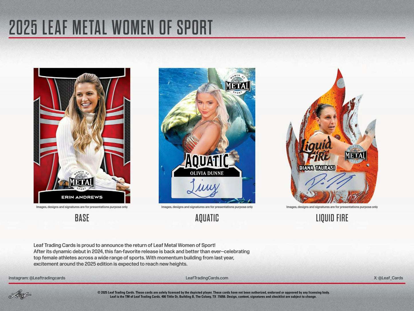 2025 Leaf Metal Women of Sport Hobby Box | Columbia Sports Cards - Columbia Hobby - Sports Card Boxes - Toploaders - Card Savers