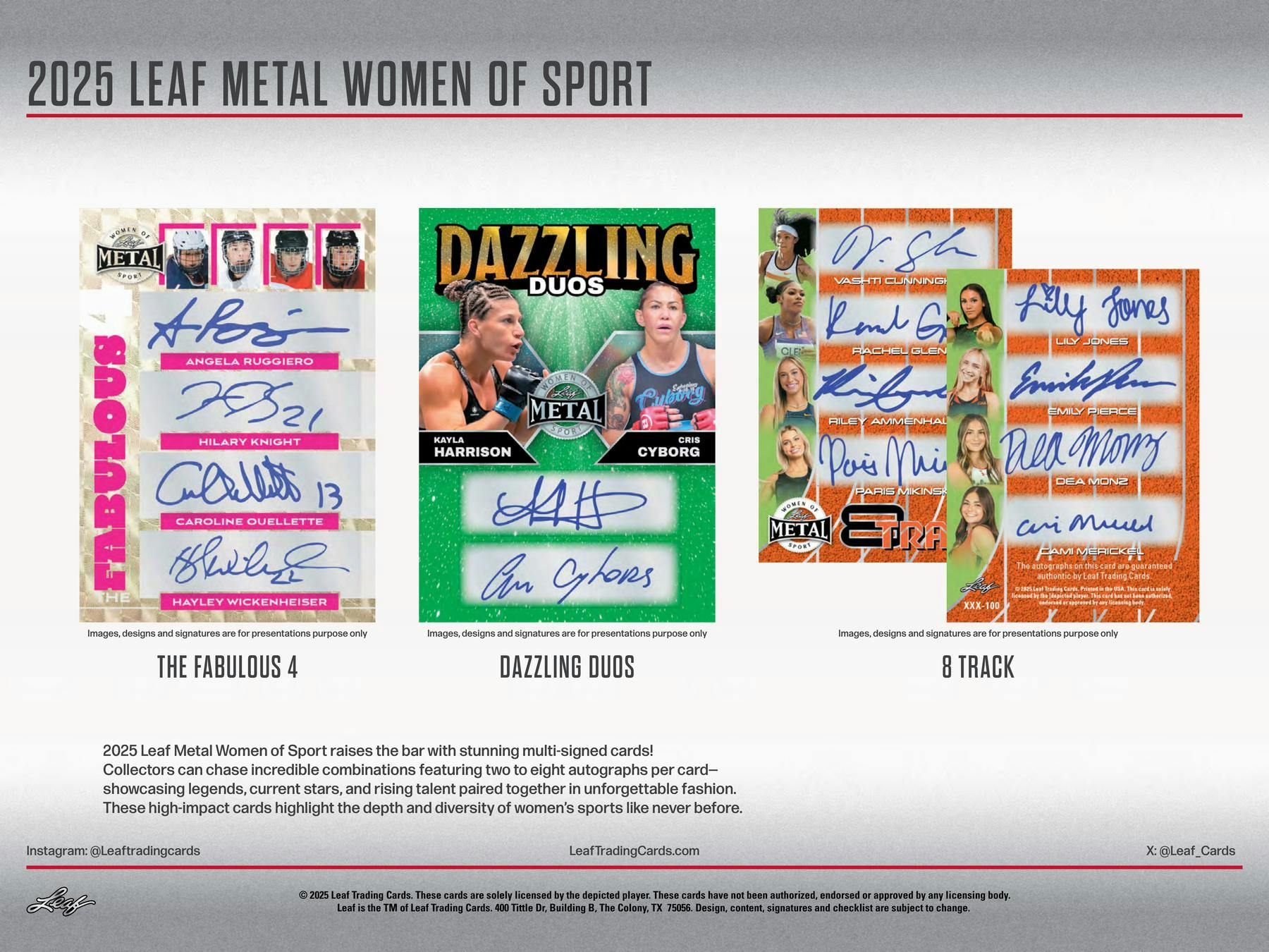 2025 Leaf Metal Women of Sport Hobby Box | Columbia Sports Cards - Columbia Hobby - Sports Card Boxes - Toploaders - Card Savers
