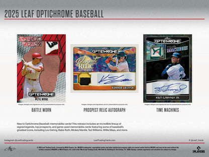 2025 Leaf Optichrome Baseball Hobby Box | Columbia Sports Cards - Columbia Hobby - Sports Card Boxes - Toploaders - Card Savers