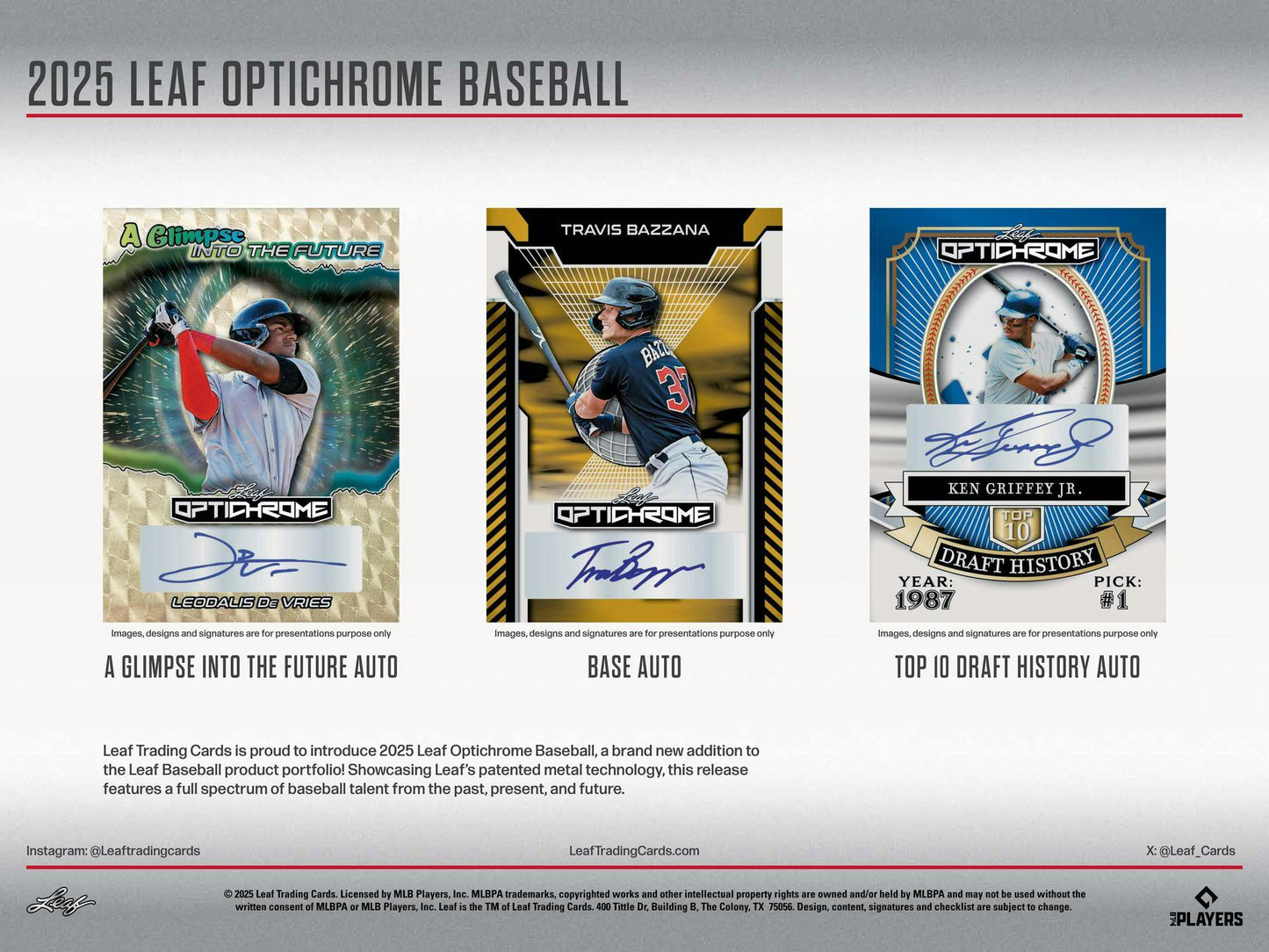 2025 Leaf Optichrome Baseball Hobby Jumbo Box | Columbia Sports Cards - Columbia Hobby - Sports Card Boxes - Toploaders - Card Savers