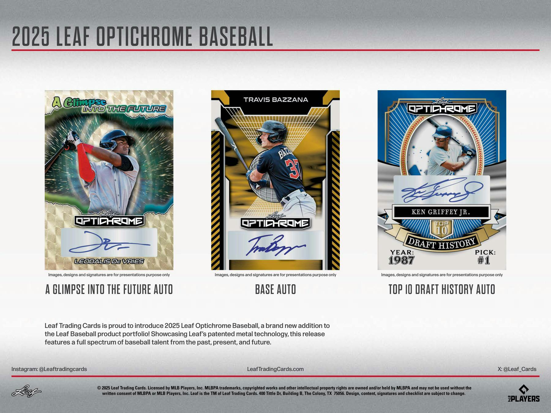 2025 Leaf Optichrome Baseball Hobby Jumbo Box | Columbia Sports Cards - Columbia Hobby - Sports Card Boxes - Toploaders - Card Savers
