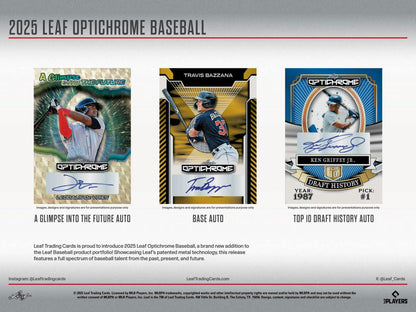 2025 Leaf Optichrome Baseball Hobby Jumbo Box | Columbia Sports Cards - Columbia Hobby - Sports Card Boxes - Toploaders - Card Savers