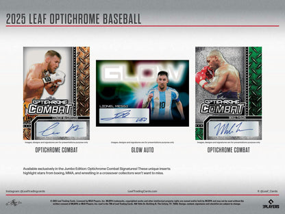2025 Leaf Optichrome Baseball Hobby Jumbo Box | Columbia Sports Cards - Columbia Hobby - Sports Card Boxes - Toploaders - Card Savers