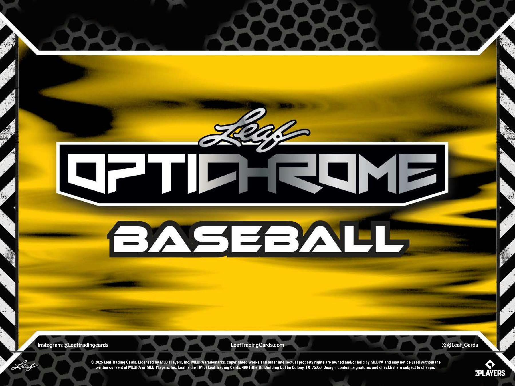 2025 Leaf Optichrome Baseball Hobby Jumbo Box | Columbia Sports Cards - Columbia Hobby - Sports Card Boxes - Toploaders - Card Savers