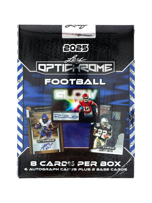 2025 Leaf Optichrome Football Hobby Box | Columbia Sports Cards - Columbia Hobby - Sports Card Boxes - Toploaders - Card Savers