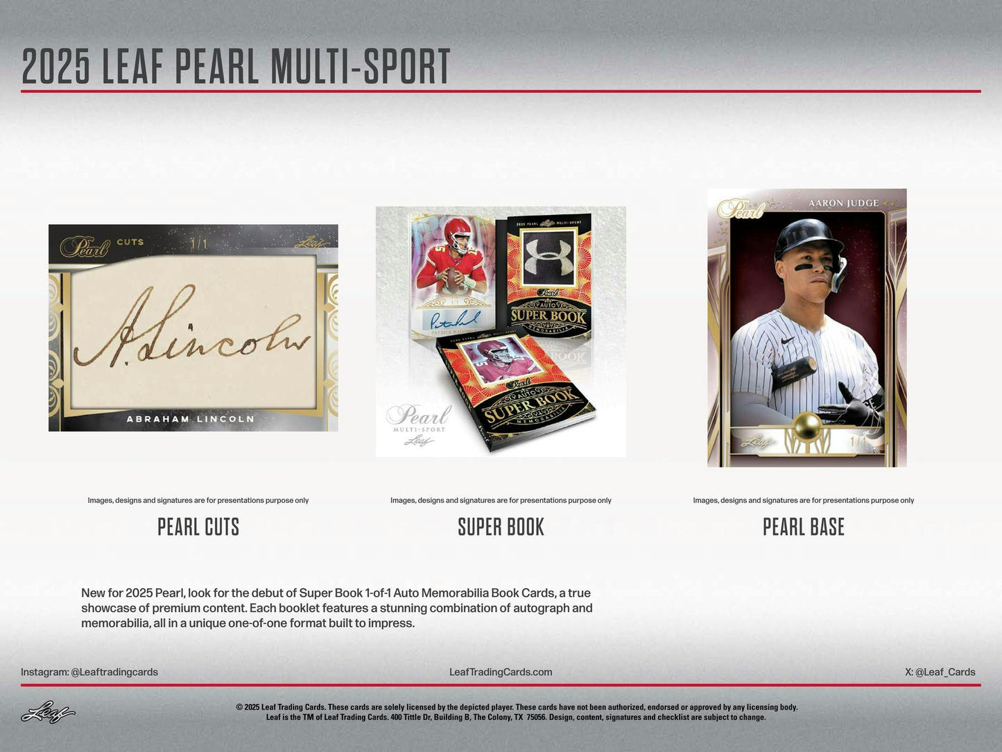2025 Leaf Pearl Multisport Hobby Box | Columbia Sports Cards & More - Columbia Hobby - Sports Card Boxes - Toploaders - Card Savers