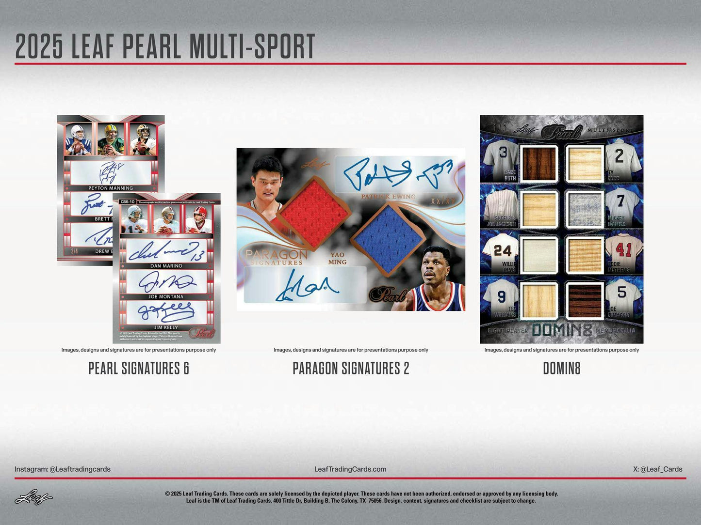 2025 Leaf Pearl Multisport Hobby Box | Columbia Sports Cards & More - Columbia Hobby - Sports Card Boxes - Toploaders - Card Savers