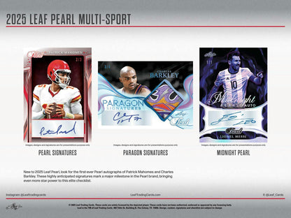 2025 Leaf Pearl Multisport Hobby Box | Columbia Sports Cards & More - Columbia Hobby - Sports Card Boxes - Toploaders - Card Savers