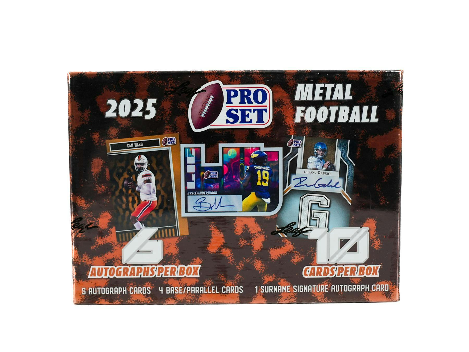 2025 Leaf Pro Set Metal Football Hobby Box - Columbia Hobby - Sports Card Boxes - Toploaders - Card Savers