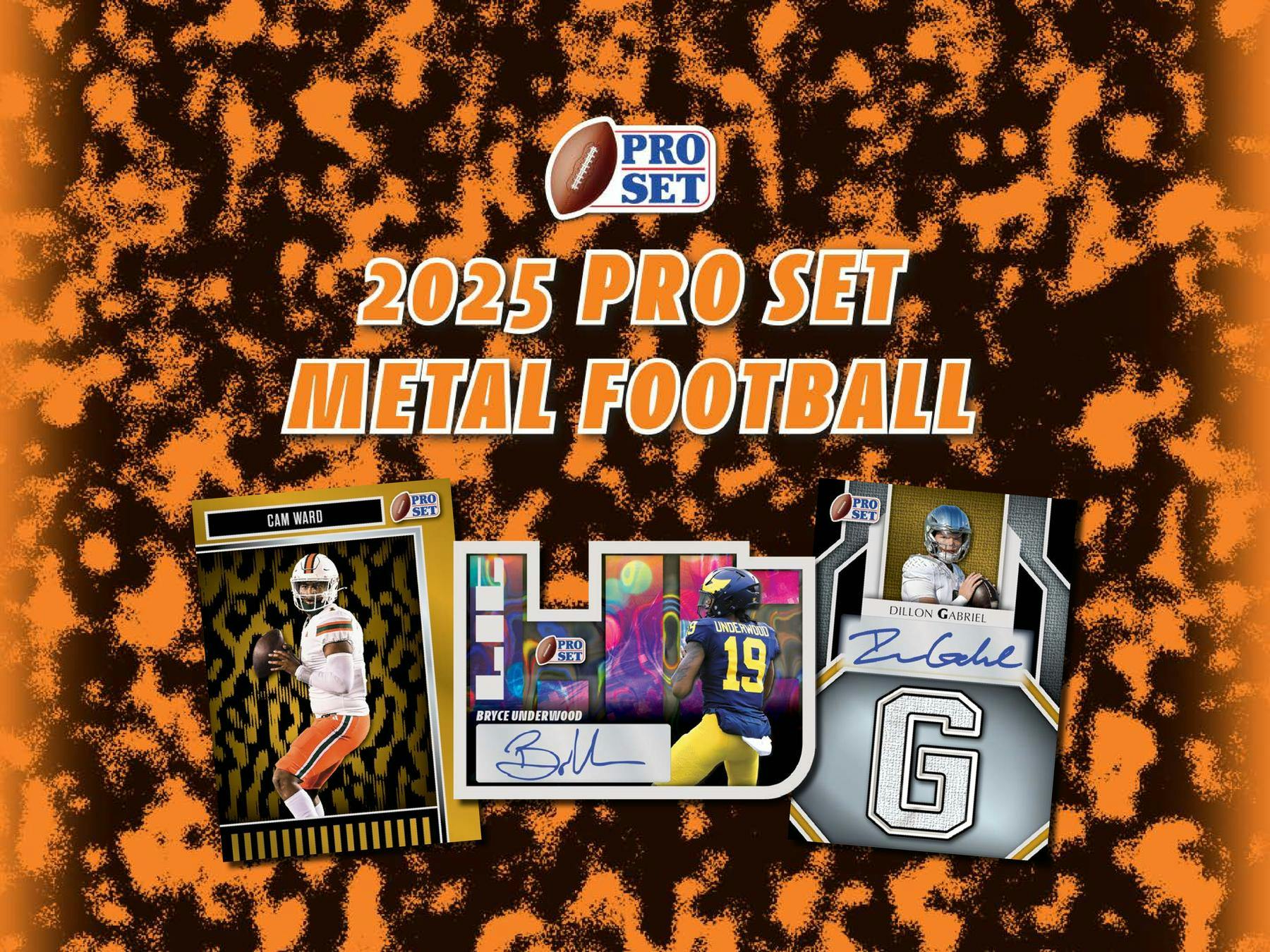 2025 Leaf Pro Set Metal Football Hobby Box - Columbia Hobby - Sports Card Boxes - Toploaders - Card Savers