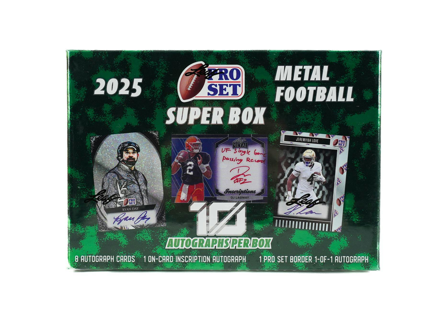 2025 Leaf Pro Set Metal Football Super Box - Columbia Hobby - Sports Card Boxes - Toploaders - Card Savers