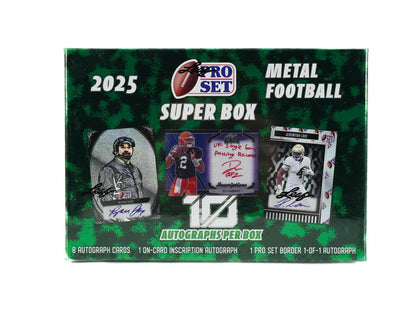 2025 Leaf Pro Set Metal Football Super Box - Columbia Hobby - Sports Card Boxes - Toploaders - Card Savers