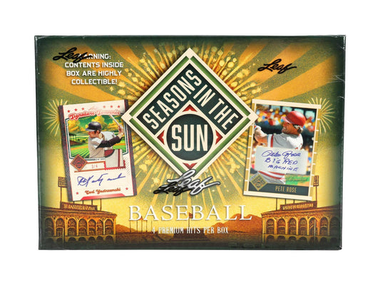 2025 Leaf Seasons in the Sun Baseball Hobby Box - Columbia Hobby - Sports Card Boxes - Toploaders - Card Savers