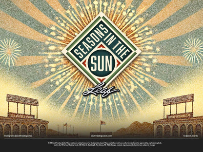 2025 Leaf Seasons in the Sun Baseball Hobby Box - Columbia Hobby - Sports Card Boxes - Toploaders - Card Savers