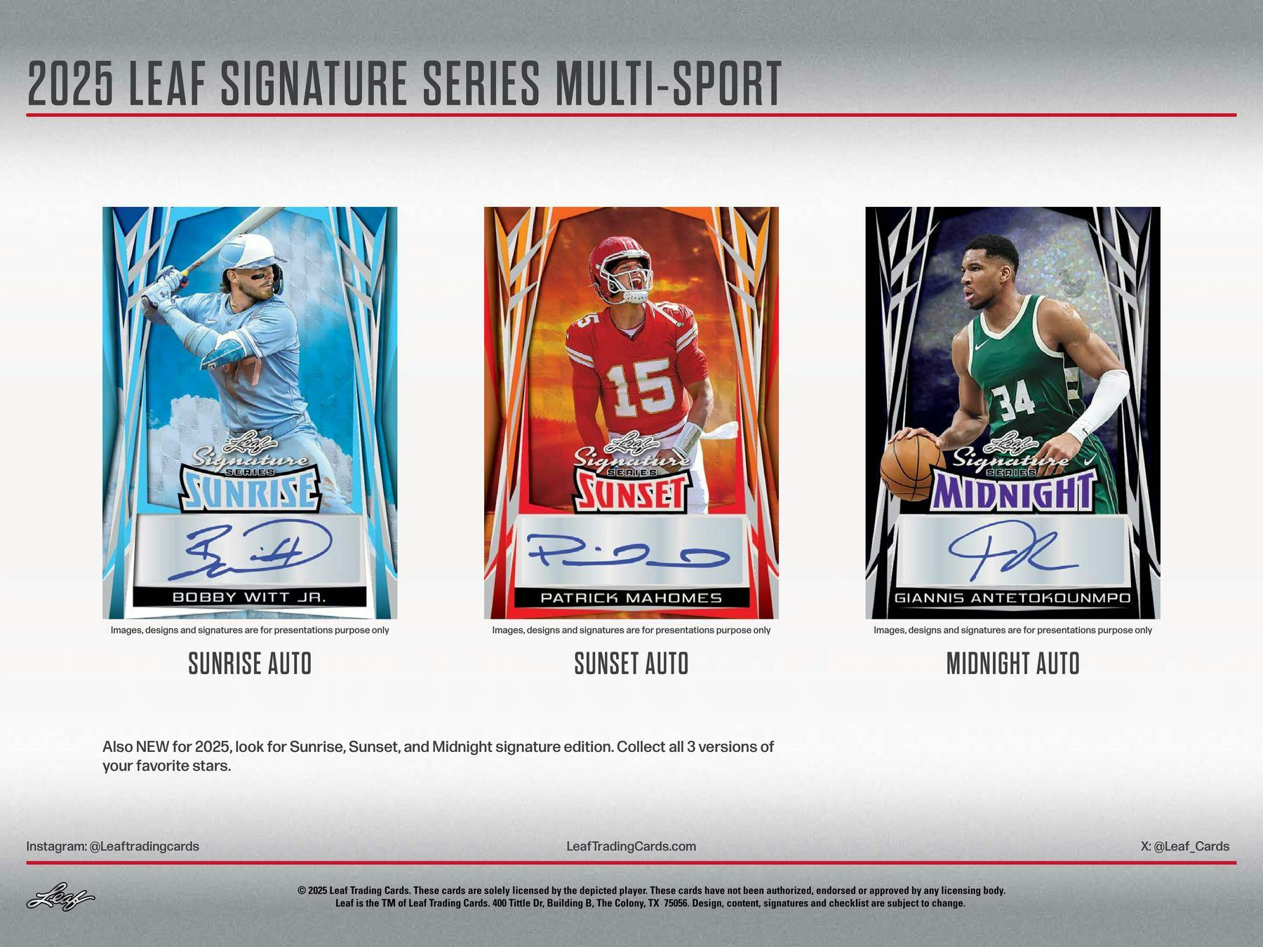 2025 Leaf Signature Series Multi - Sports Hobby - Columbia Hobby - Sports Card Boxes - Toploaders - Card Savers