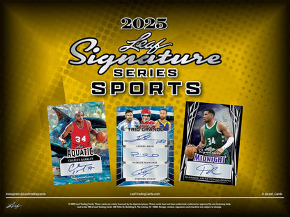 2025 Leaf Signature Series Multi - Sports Hobby - Columbia Hobby - Sports Card Boxes - Toploaders - Card Savers