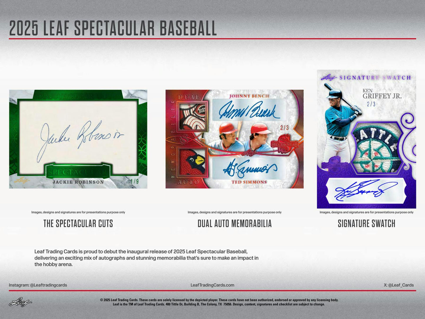 2025 Leaf Spectacular Baseball Hobby Box | Columbia Sports Cards - Columbia Hobby - Sports Card Boxes - Toploaders - Card Savers