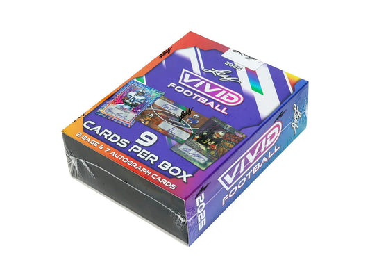 2025 Leaf Vivid Football Hobby Box | Columbia Sports Cards - Columbia Hobby - Sports Card Boxes - Toploaders - Card Savers