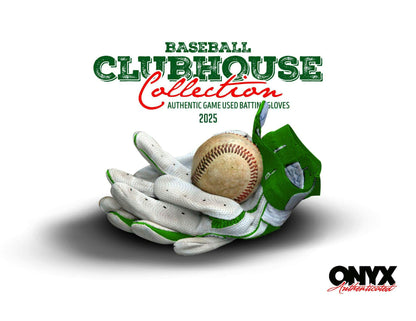 2025 Onyx Clubhouse Collection Baseball Game Used Batting Glove Hobby Box | Columbia Sports Cards - Columbia Hobby - Sports Card Boxes - Toploaders - Card Savers
