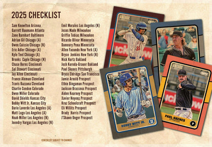 2025 Onyx Vintage Baseball Hobby Box - Columbia Hobby - Sports Card Boxes - Toploaders - Card Savers