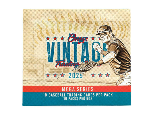 2025 Onyx Vintage Baseball Mega Series - Columbia Hobby - Sports Card Boxes - Toploaders - Card Savers
