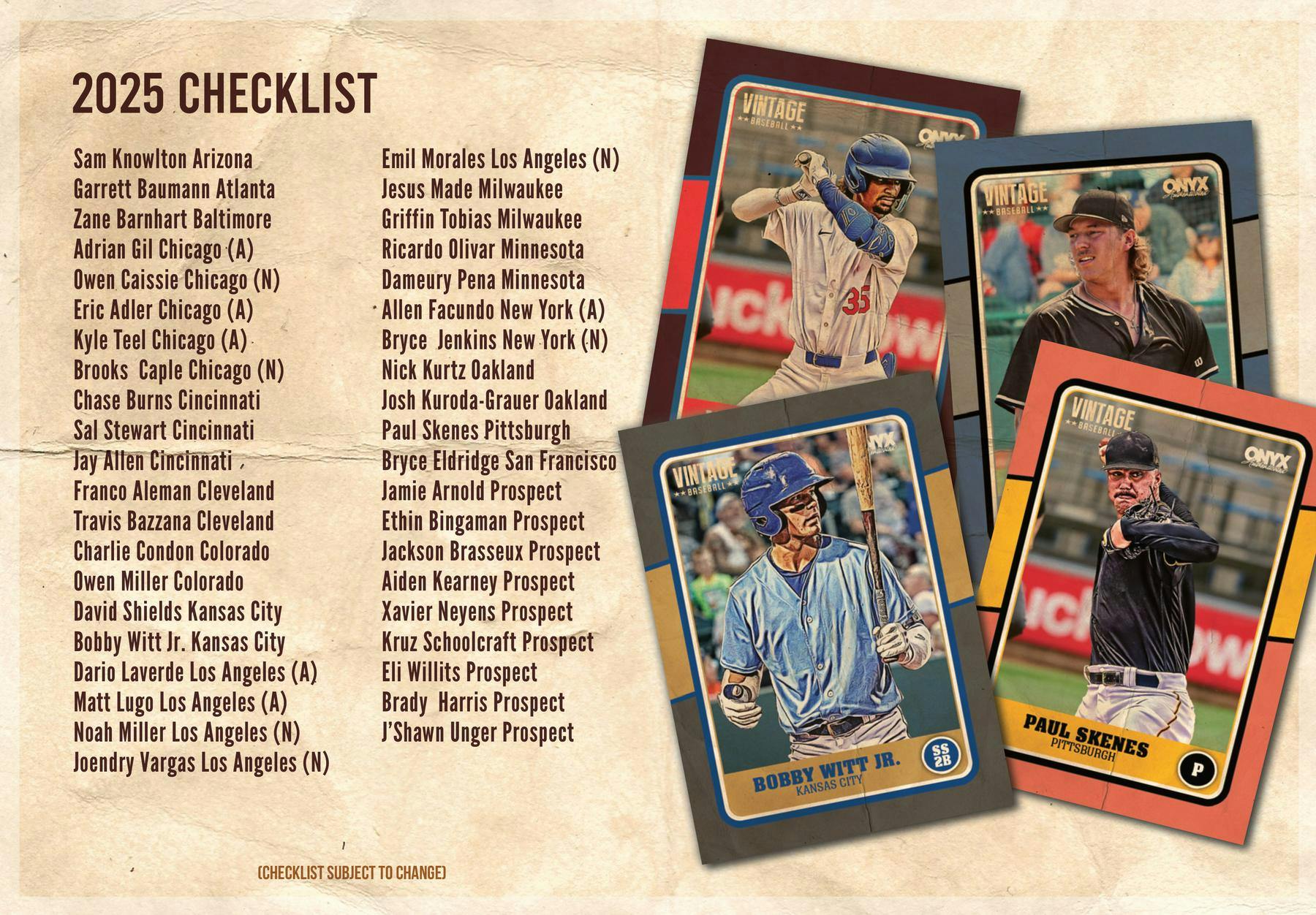 2025 Onyx Vintage Baseball Mega Series - Columbia Hobby - Sports Card Boxes - Toploaders - Card Savers