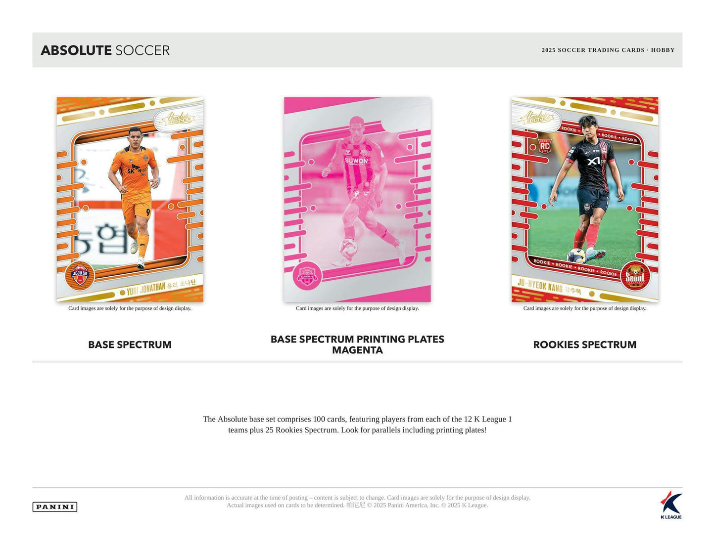 2025 Panini Absolute K League Soccer Hobby Box | Columbia Sports Cards - Columbia Hobby - Sports Card Boxes - Toploaders - Card Savers