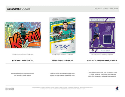 2025 Panini Absolute K League Soccer Hobby Box | Columbia Sports Cards - Columbia Hobby - Sports Card Boxes - Toploaders - Card Savers