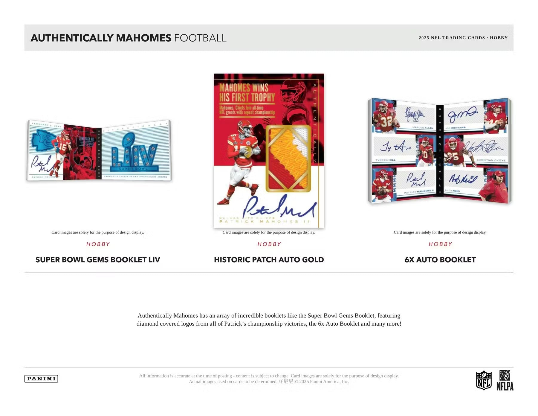 2025 Panini Authentically Mahomes Football Hobby Case Box | Columbia Sports Cards - Columbia Hobby - Sports Card Boxes - Toploaders - Card Savers