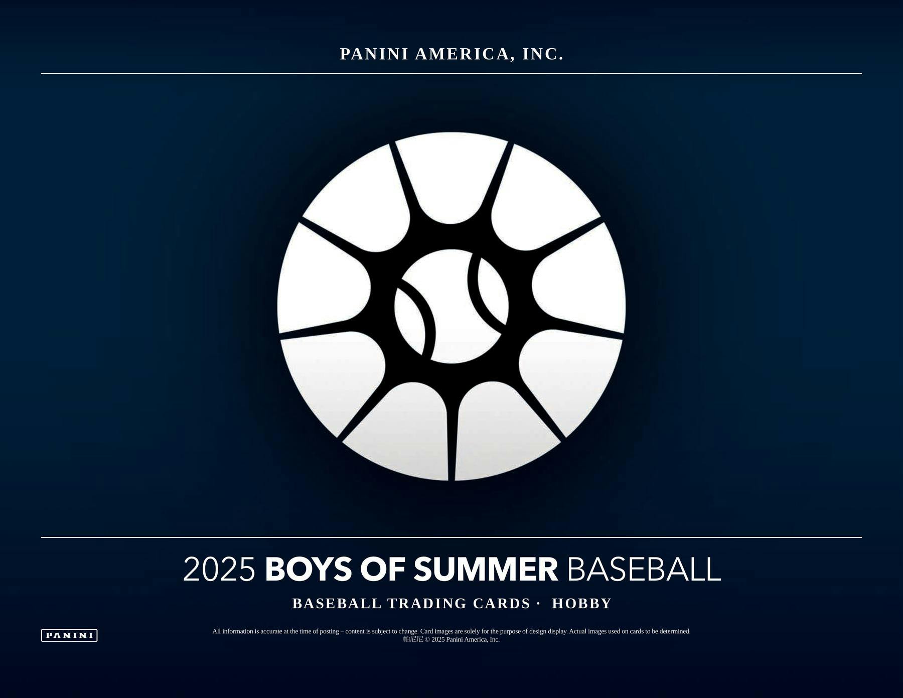 2025 Panini Boys of Summer Baseball Hobby Box | Columbia Sports Cards - Columbia Hobby - Sports Card Boxes - Toploaders - Card Savers