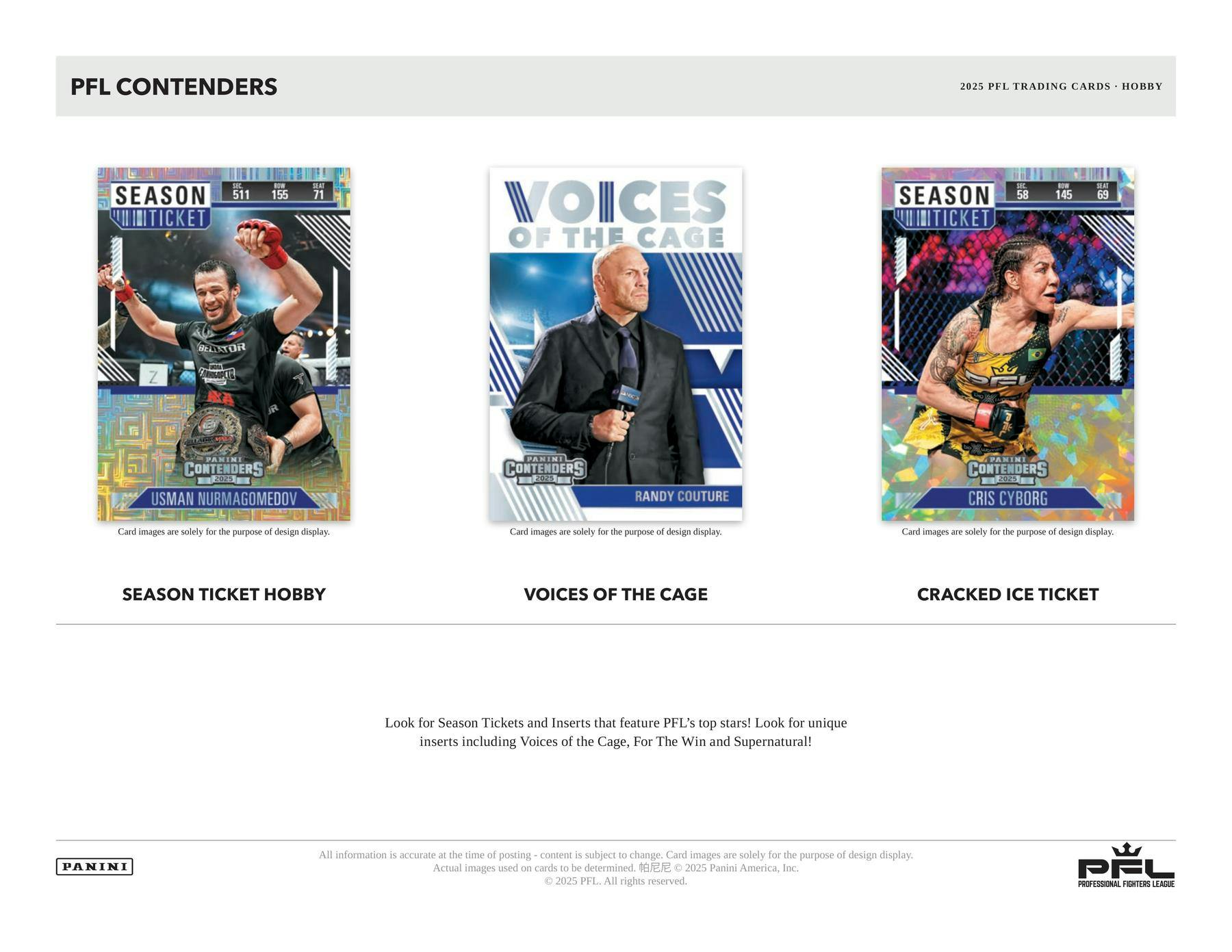 2025 Panini Contenders Professional Fighters League PFL Hobby Box | Columbia Sports Cards & More - Columbia Hobby - Sports Card Boxes - Toploaders - Card Savers