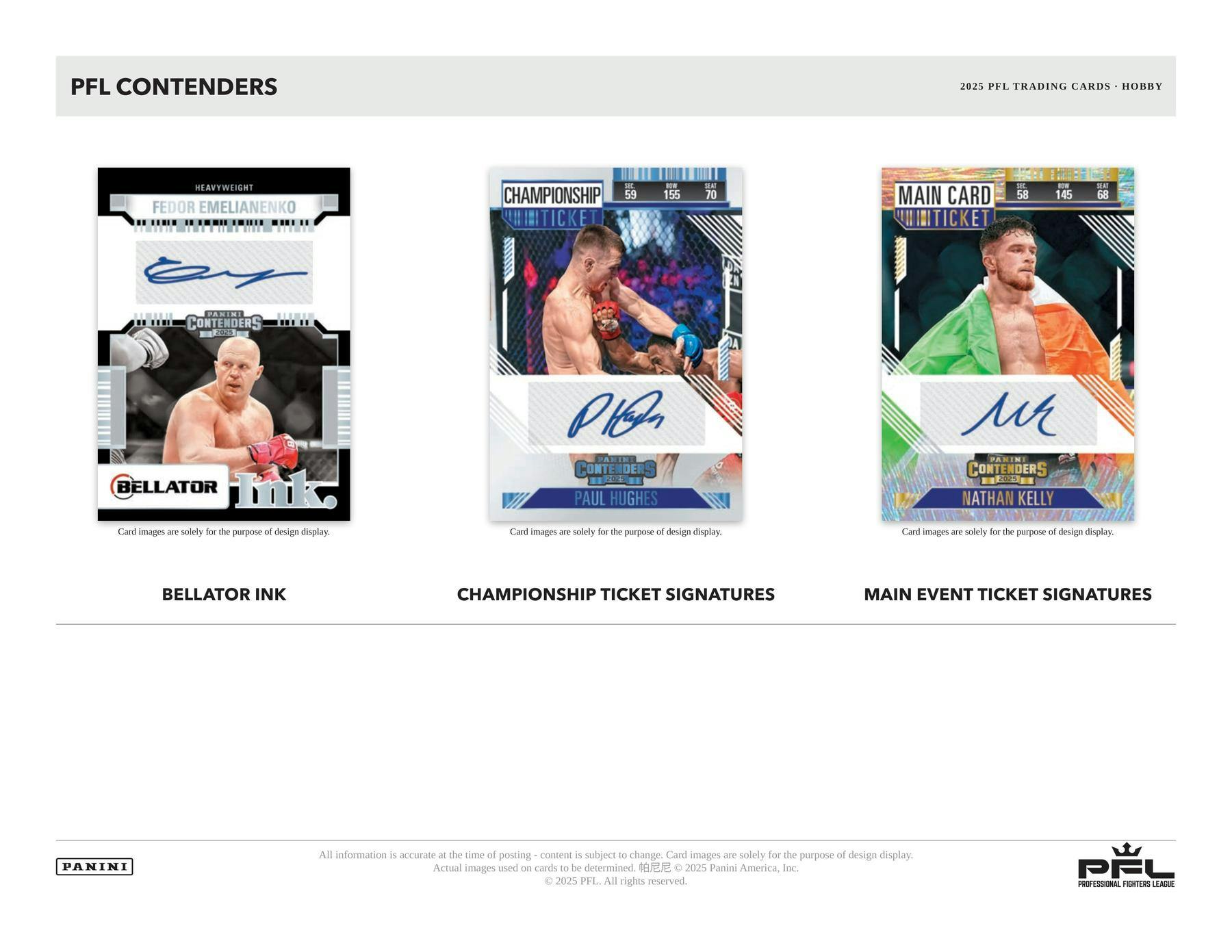 2025 Panini Contenders Professional Fighters League PFL Hobby Box | Columbia Sports Cards & More - Columbia Hobby - Sports Card Boxes - Toploaders - Card Savers