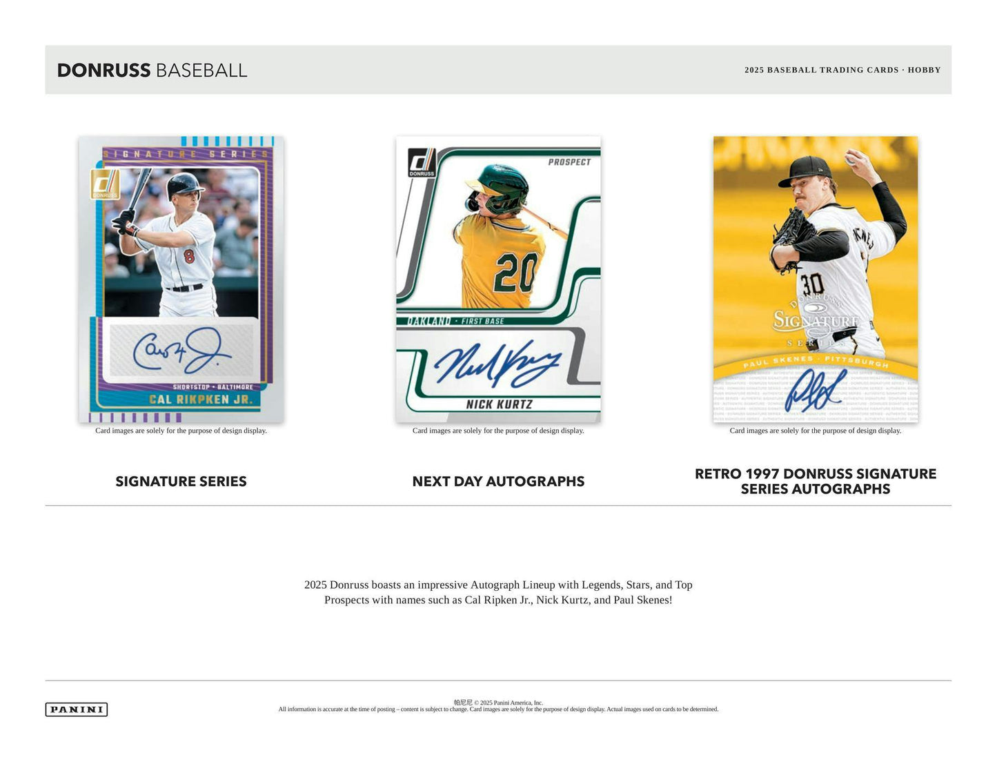 2025 Panini Donruss Baseball Hobby Box - Columbia Hobby - Sports Card Boxes - Toploaders - Card Savers