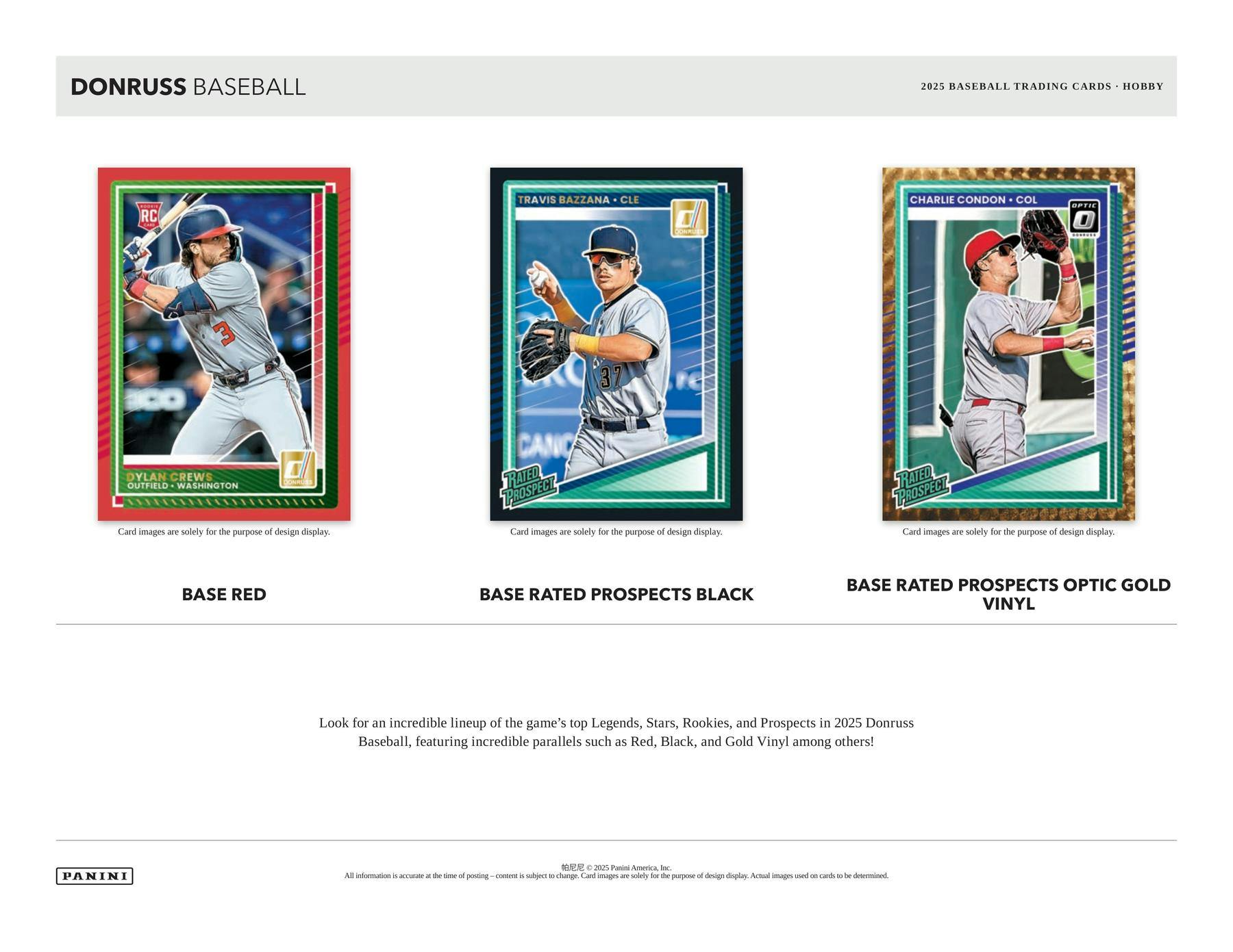 2025 Panini Donruss Baseball Hobby Box - Columbia Hobby - Sports Card Boxes - Toploaders - Card Savers