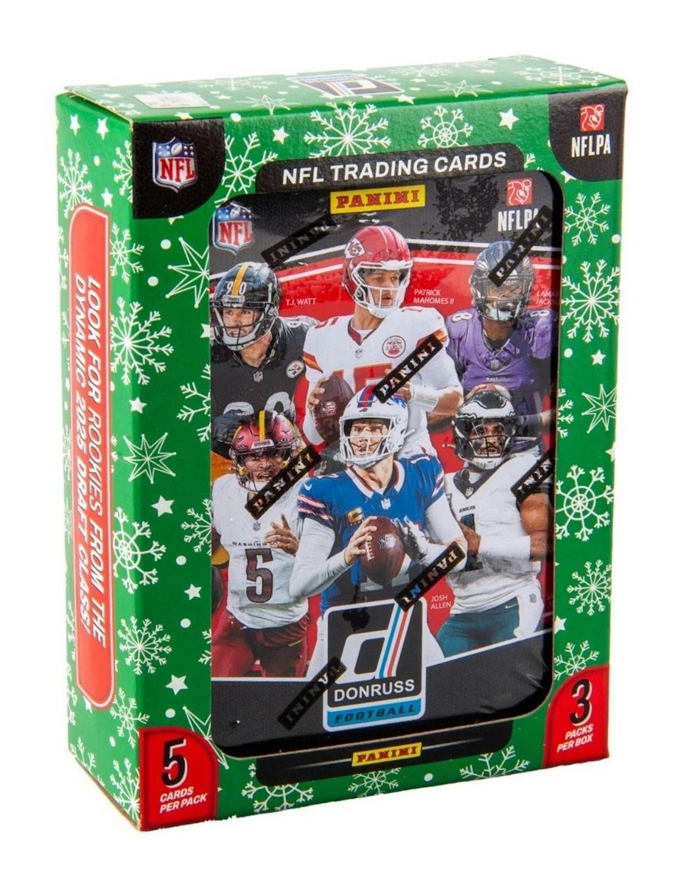 2025 Panini Donruss Football Winter Holiday Tin | Columbia Sports Cards - Columbia Hobby - Sports Card Boxes - Toploaders - Card Savers