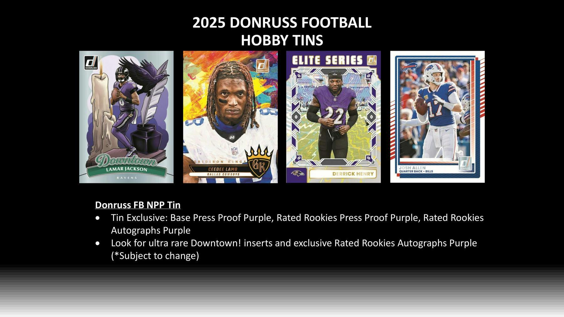 2025 Panini Donruss Football Winter Holiday Tin | Columbia Sports Cards - Columbia Hobby - Sports Card Boxes - Toploaders - Card Savers