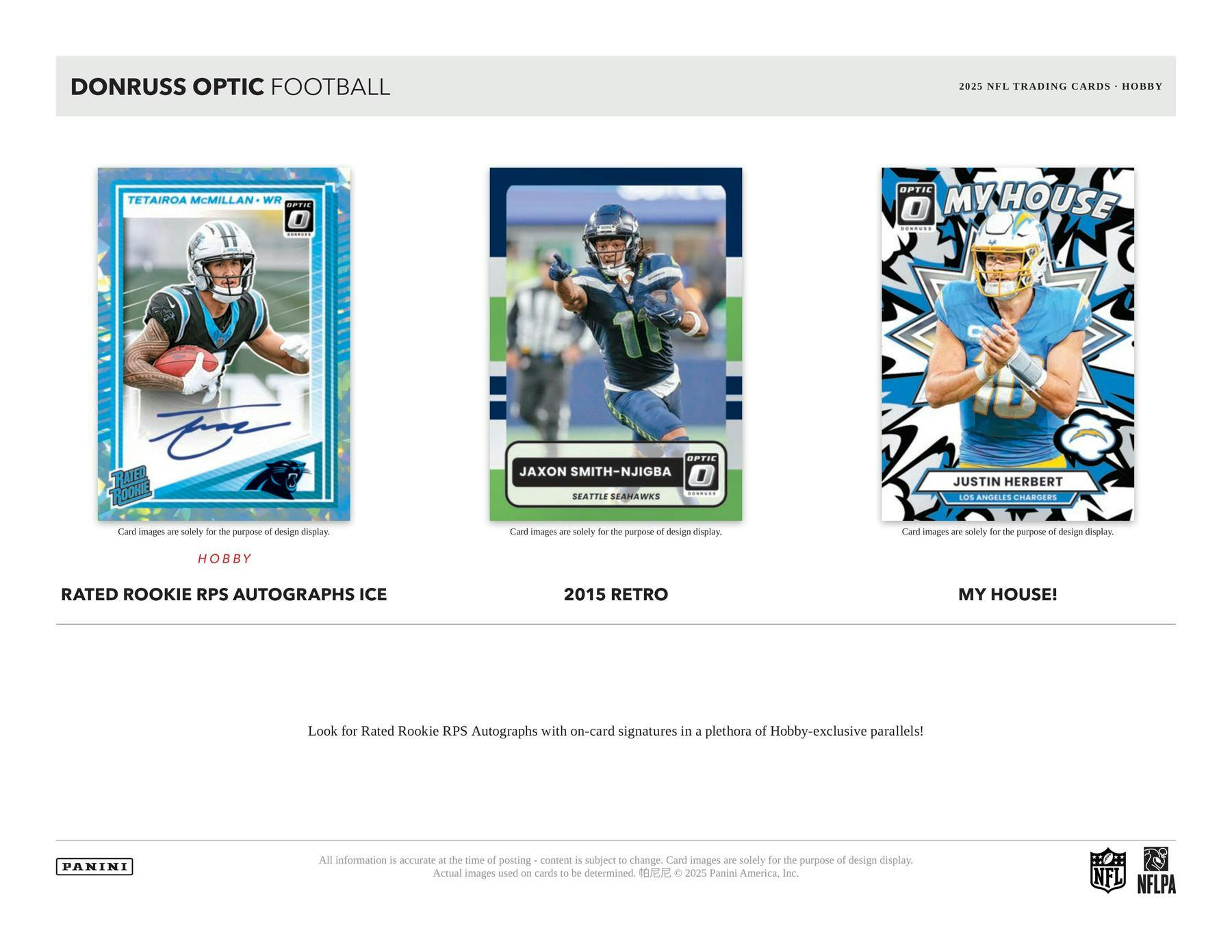 2025 Panini Donruss Optic Football Hobby Box | Columbia Sports Cards - Columbia Hobby - Sports Card Boxes - Toploaders - Card Savers